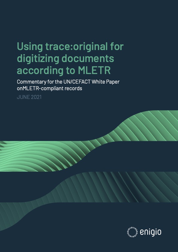 Using traceoriginal for digitizing documents according to MLETR